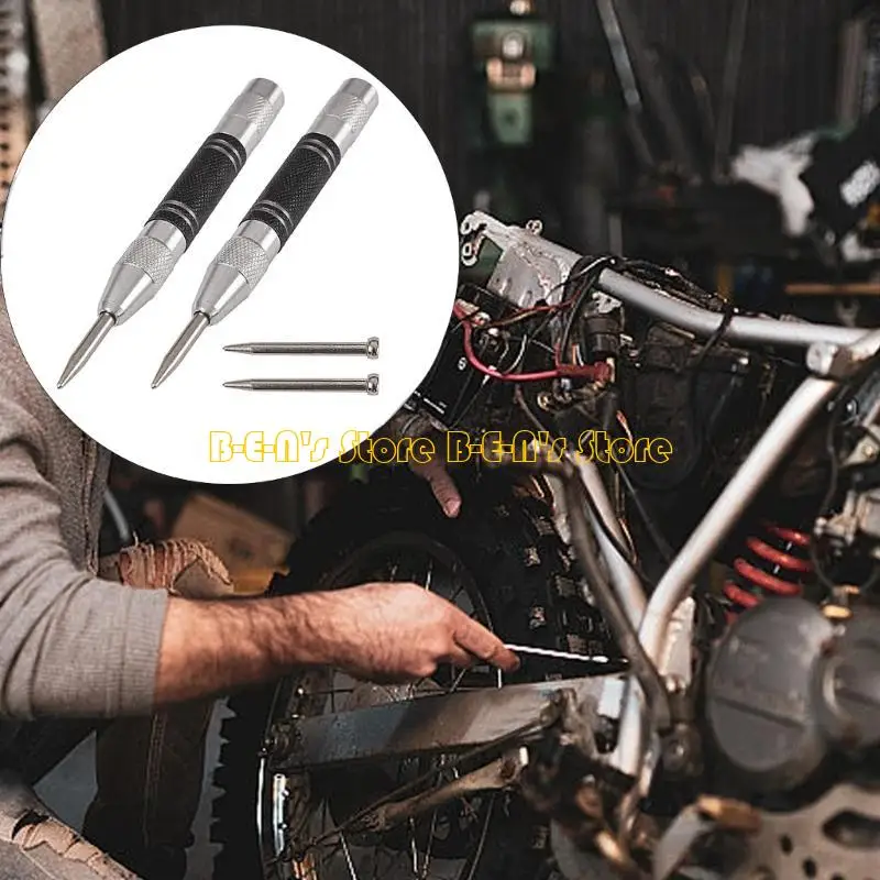 

Y1AD 2 шт. автоматический центральный дырокол, металлический стальной подпружиненный центральный дырокол, автоматический дырокол