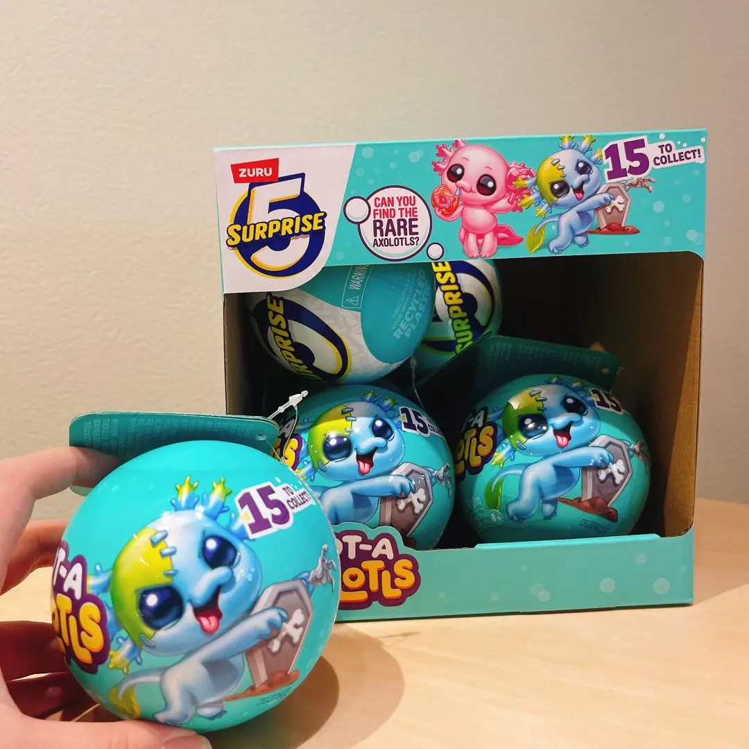 

Zuru 5 Surprise Egg A-Lot-A Axolotls Series Trendy Blind Box Surprise Themed Axolotls Accessories Fun Imaginative Kids Toys Gift