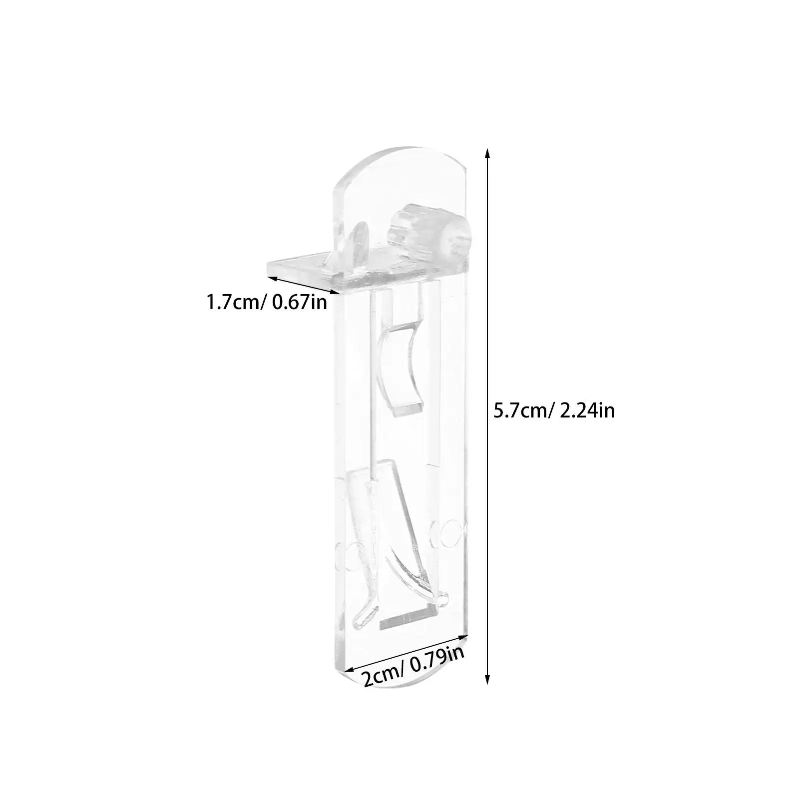 40Pcs Plastic Cabinet Shelf Supports Clear Locking Shelf Clips for Furniture Bookshelf Wardrobe Storage Shelves Holder