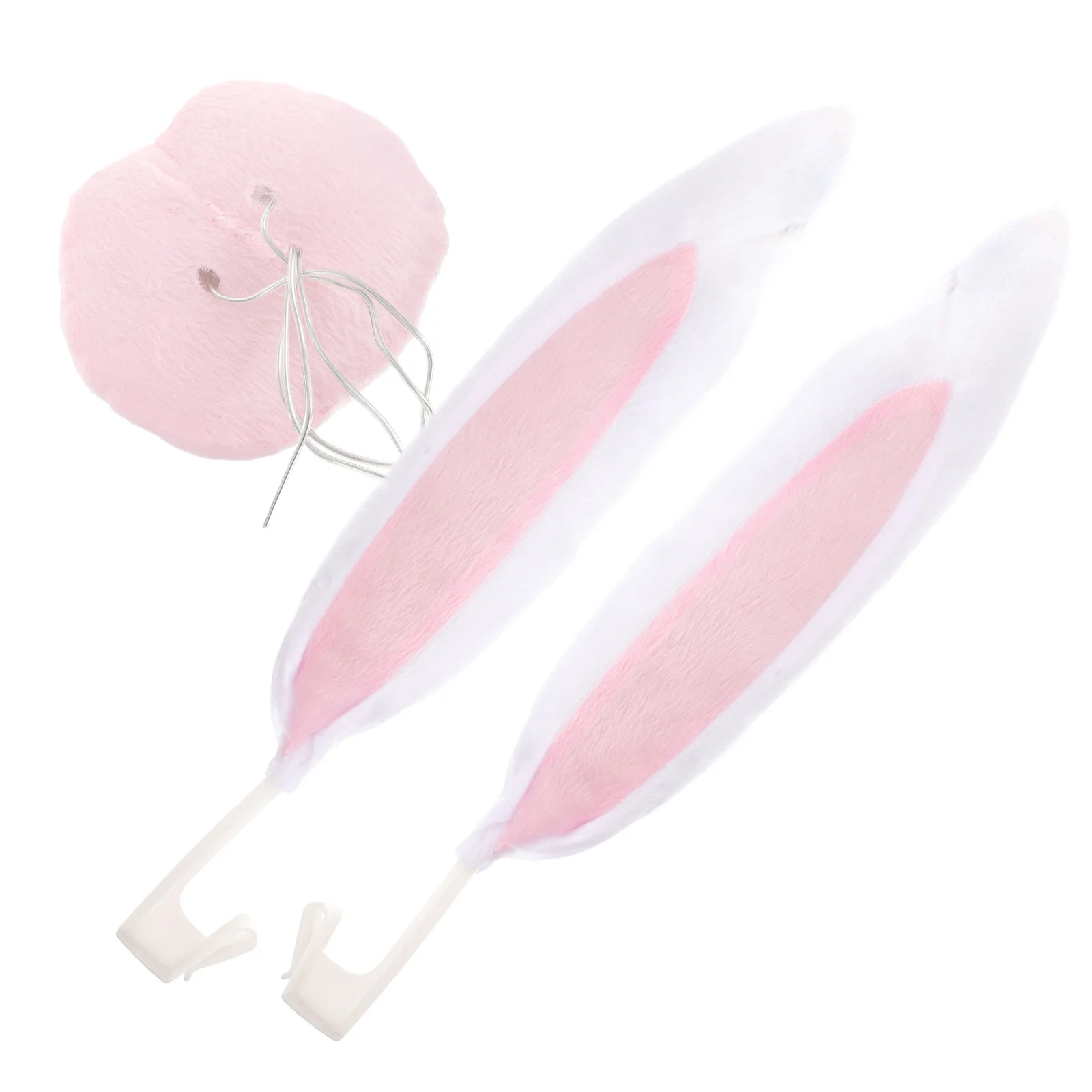 

1Set Funny Car Rabbit Ears Christmas Decorations Kit Cane Design Easy Installation Beautiful Sight Road Vehicles