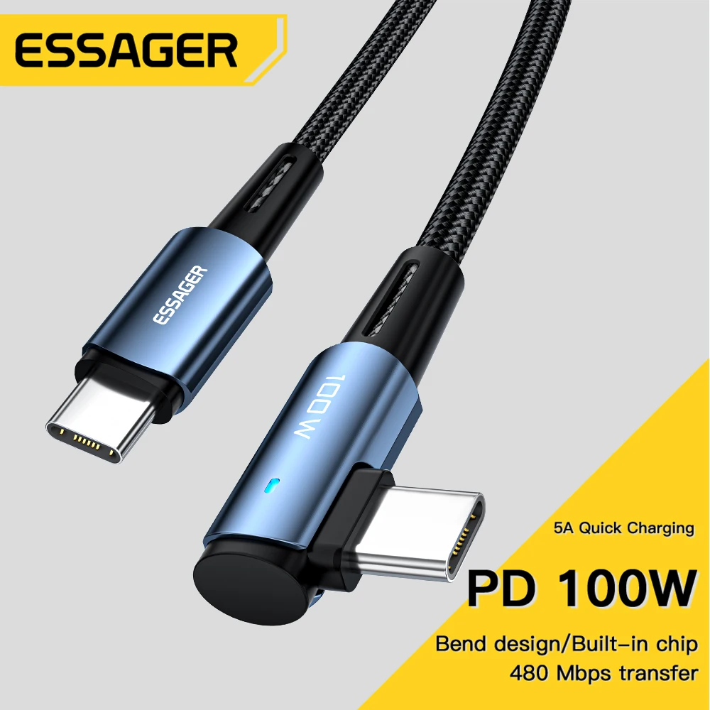 Essager USB Cable PD100W USB C to Type C Fast Charger Cable for  Samsung   xiaomi poco5A Mobile Phone Cord USB Cable Type