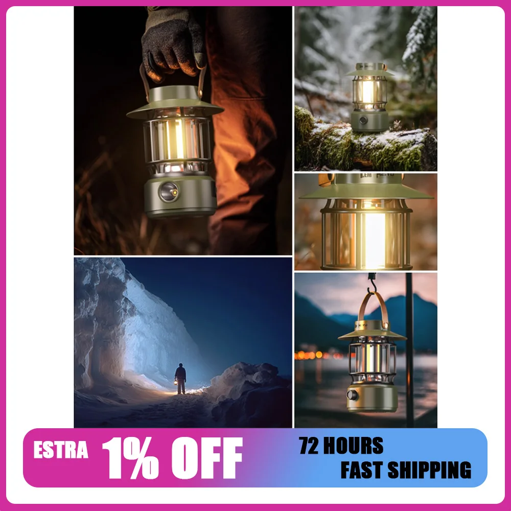 

LEM E01/E01Pro Лампа для кемпинга USB Перезаряжаемая лампа для кемпинга Портативная непромокаемая уличная лампа 1500 мАч/2000 мАч Фонарь