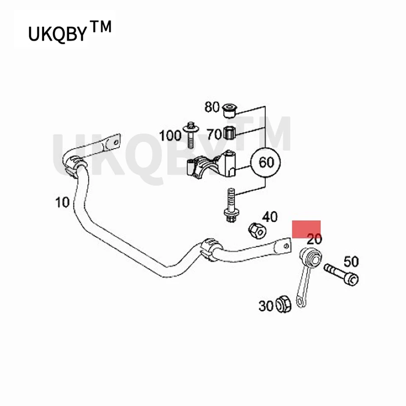 Me rc ed es Be nz FG w211 w219 car Torsion bar, front Extension rod On the right/left torsion bar