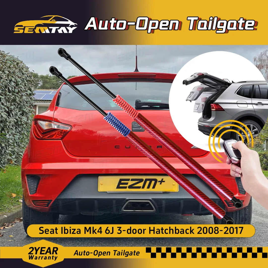 

SEMTAY Automatic Lifting Trunk Struts with Spring for Seat Ibiza Mk4 6J Hatchback 2008-2017 Rear Tailgate Boot Lift Supports