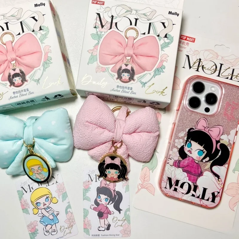 

Molly Daily Look Series Sachet Pendant Blind Box Bow Fashion Peripheral Bag Hanging Key Pendant Mystery Box Girl Birthday Gift