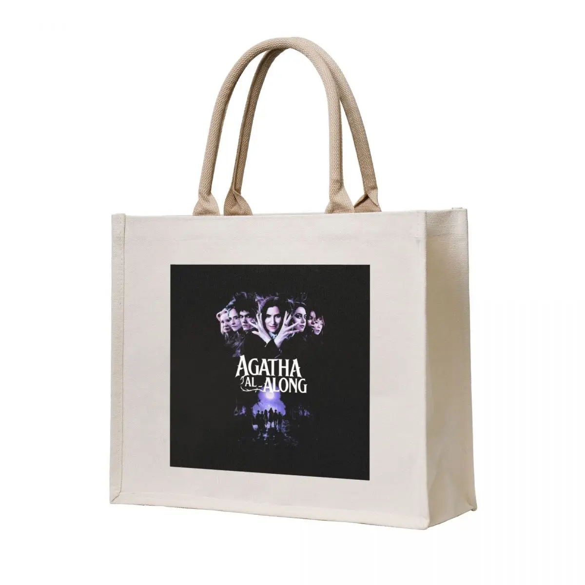 

Agatha Witches Road Vintage Tote Bag custom tote bag tote bags aesthetic hand bag Canvas stote