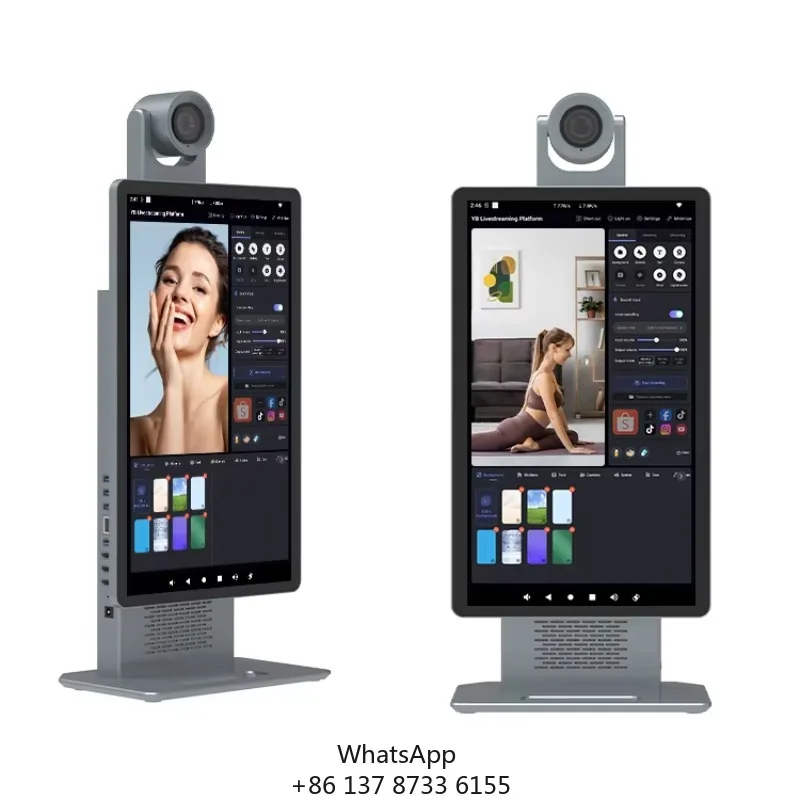 

HUSHIDA Desktop15.6 Inch Smart Live Broadcast Machine Beauty Fill Light & HD Camera Live Streaming Equipment