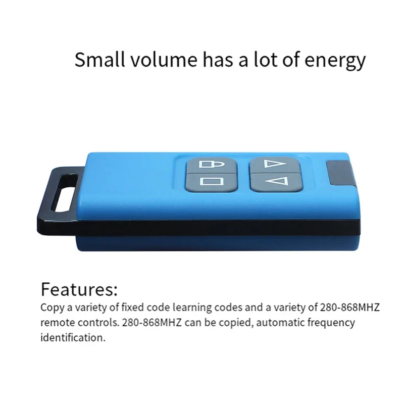 5X Universal Multi-Frequency Remote Control Duplicator 280-868MHZ Automatic Identification Frequency Suitable For Garage-Y47A