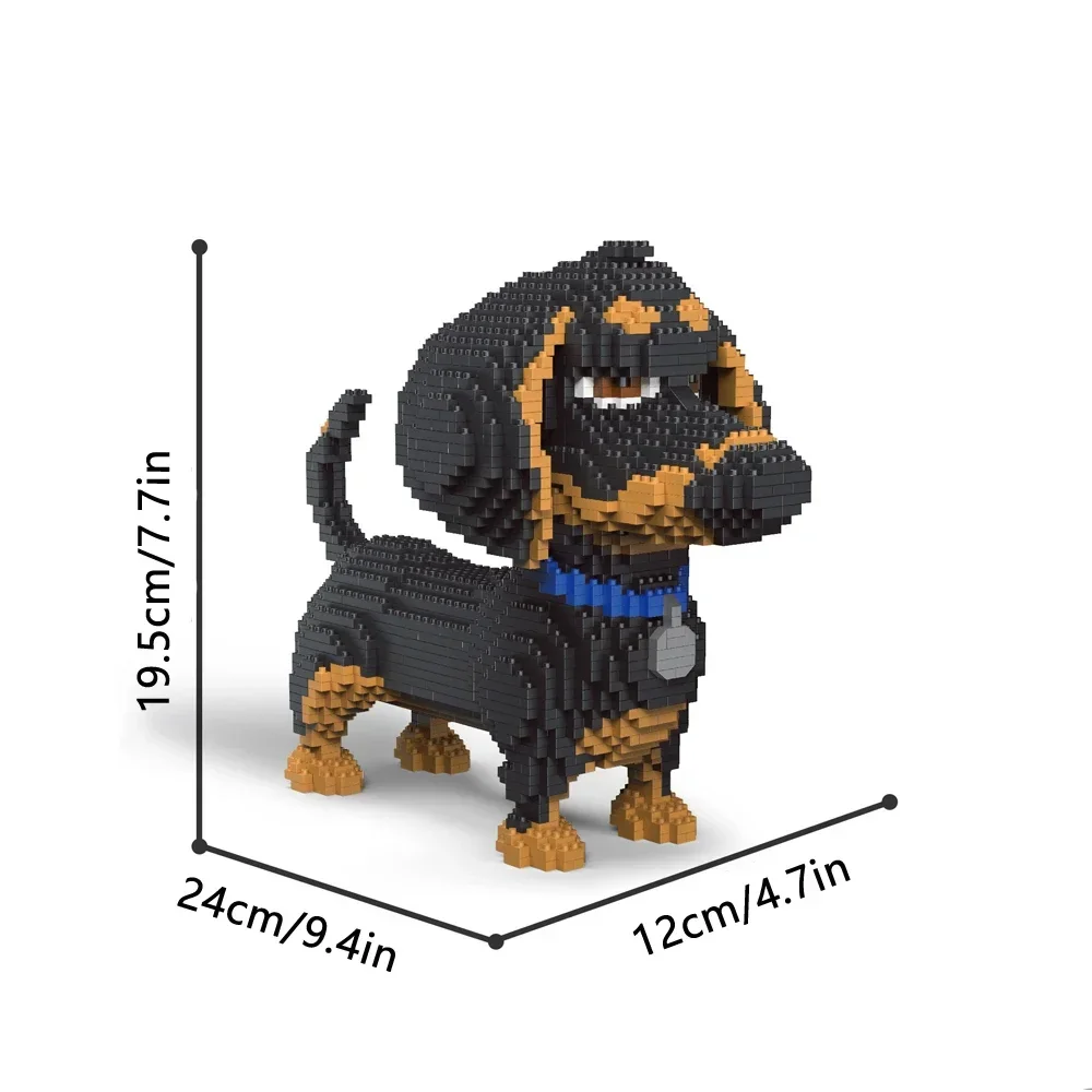 Knew Built Corgi Dog Micro Mini Bouwstenen Speelgoed: Schattig model voor dierenliefhebbers, recreatie, perfecte weergave en cadeau-idee