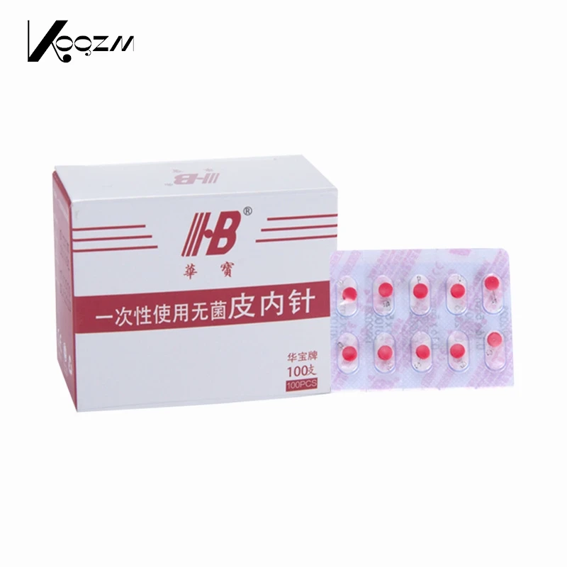 100pcs/Box Sterile Acupuncture Needle For Single Use Intradermal Press Needle Disposable Embedded Skin Needle