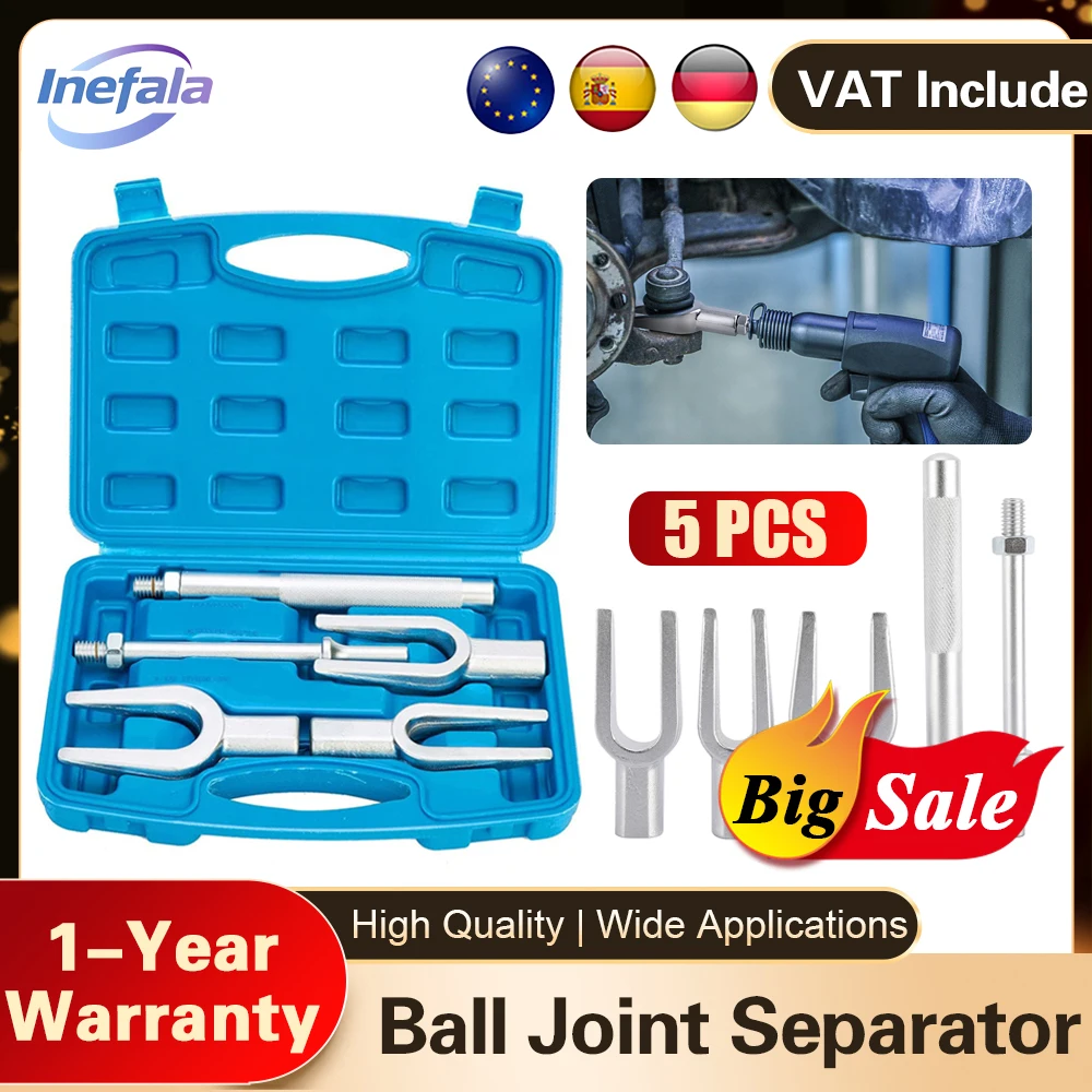 Trapjaw Inefala 5 Pcs Car Tie Rod Ball Joint Remover Set Universal Ball Joint