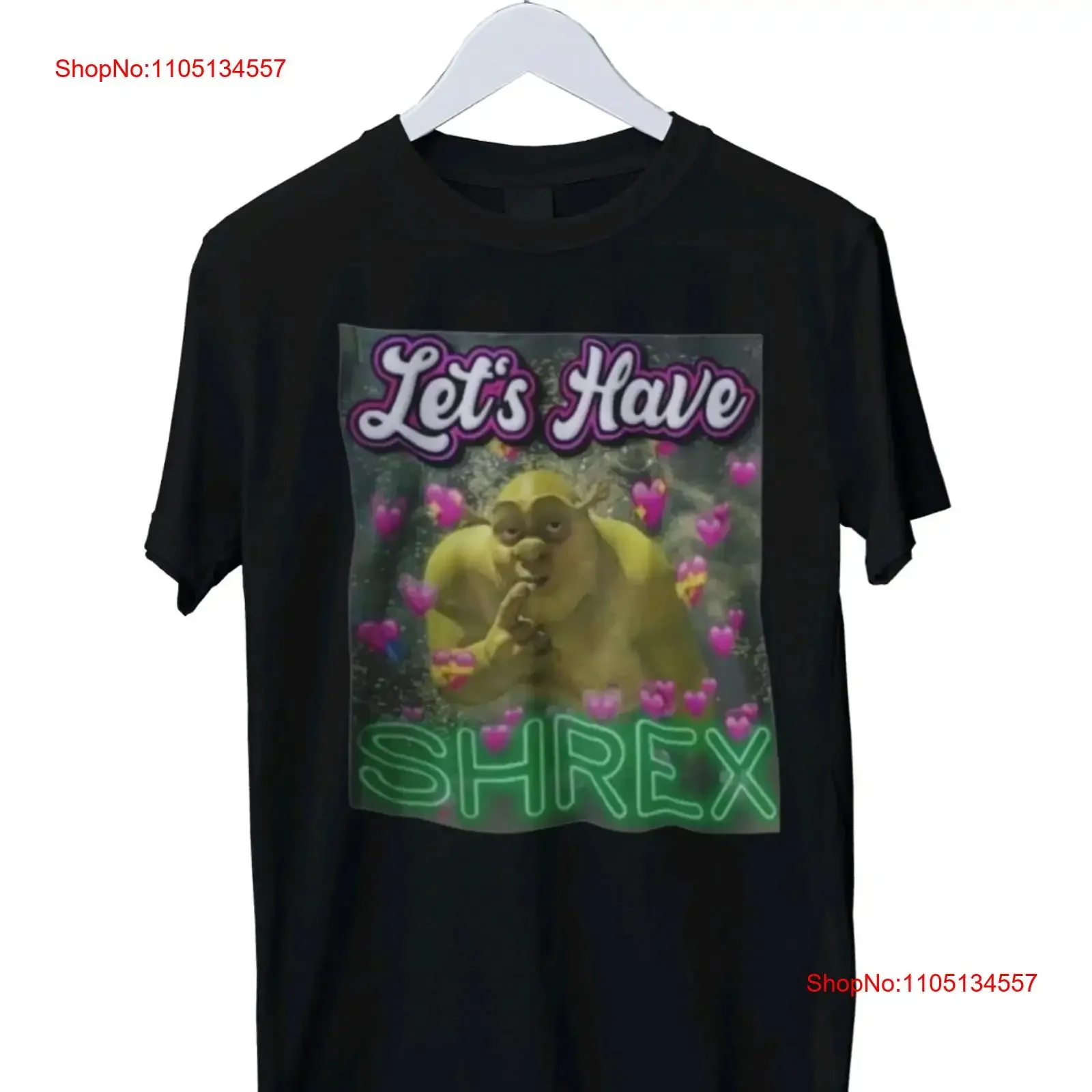 دعونا لديك Shrex Meme مضحك تي شيرت S M L XL 2 3 4 خمر غسلها لينة تنفس الشارع الشهير قمة الموضة لارتداء اليومي