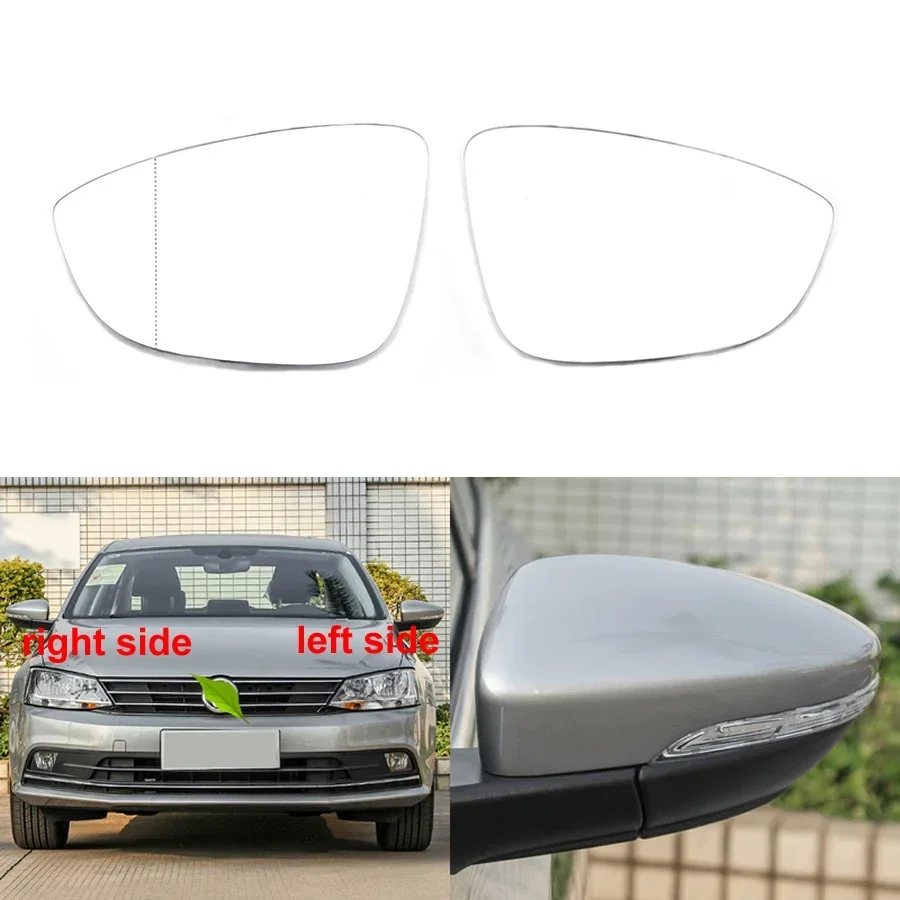 

For Volkswagen VW Jetta (Sagitar) 2012 2013 2014 2015 2016 2017 2018 Outer Rearview Side Mirror Glass Lens with Heated Function