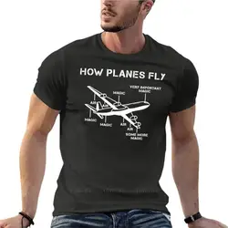 Airplane Aeronautical Engineering Pilot Funny Oversize T Shirt Summer Mens Clothing  Cotton Streetwear Big Size Tops Tee