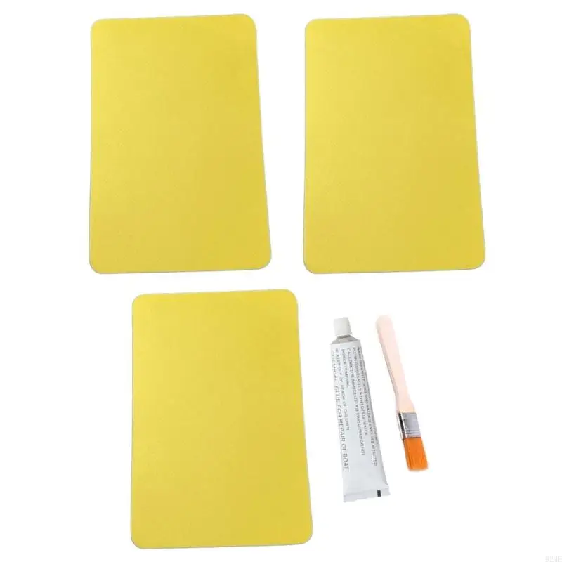 92me 6pcs بقع كاياك بقع إصلاح PVC تصحيحات إصلاح مقلوبة بتصحيحات للوقود القابل للنفخ قوارب الزوارق لعبة المياه