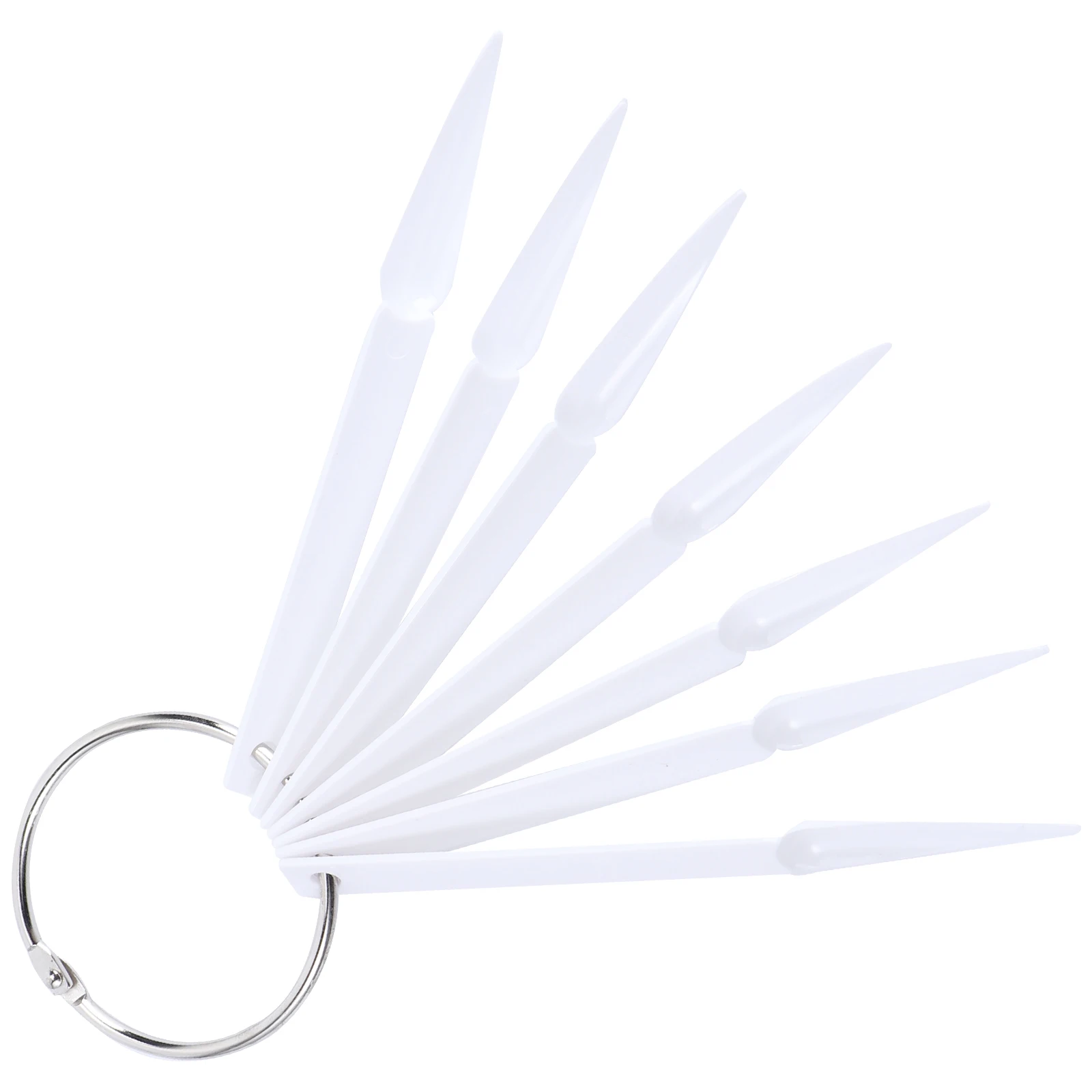 

100 Pcs Manicure Practice Nails Tips Palette Color Plates Display Boards Graphics Card