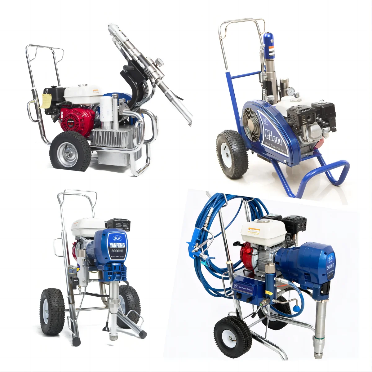 

II 7900 Airless Paint Sprayer GH300 Series Petrol Driven Hydraulic Texture Airless Sprayer