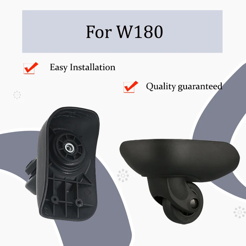 

For W180 Luggage Wheel Replacement Parts - 360° Smooth-Rolling Swivel Wheels Durable Luggage Wheel Repair Components