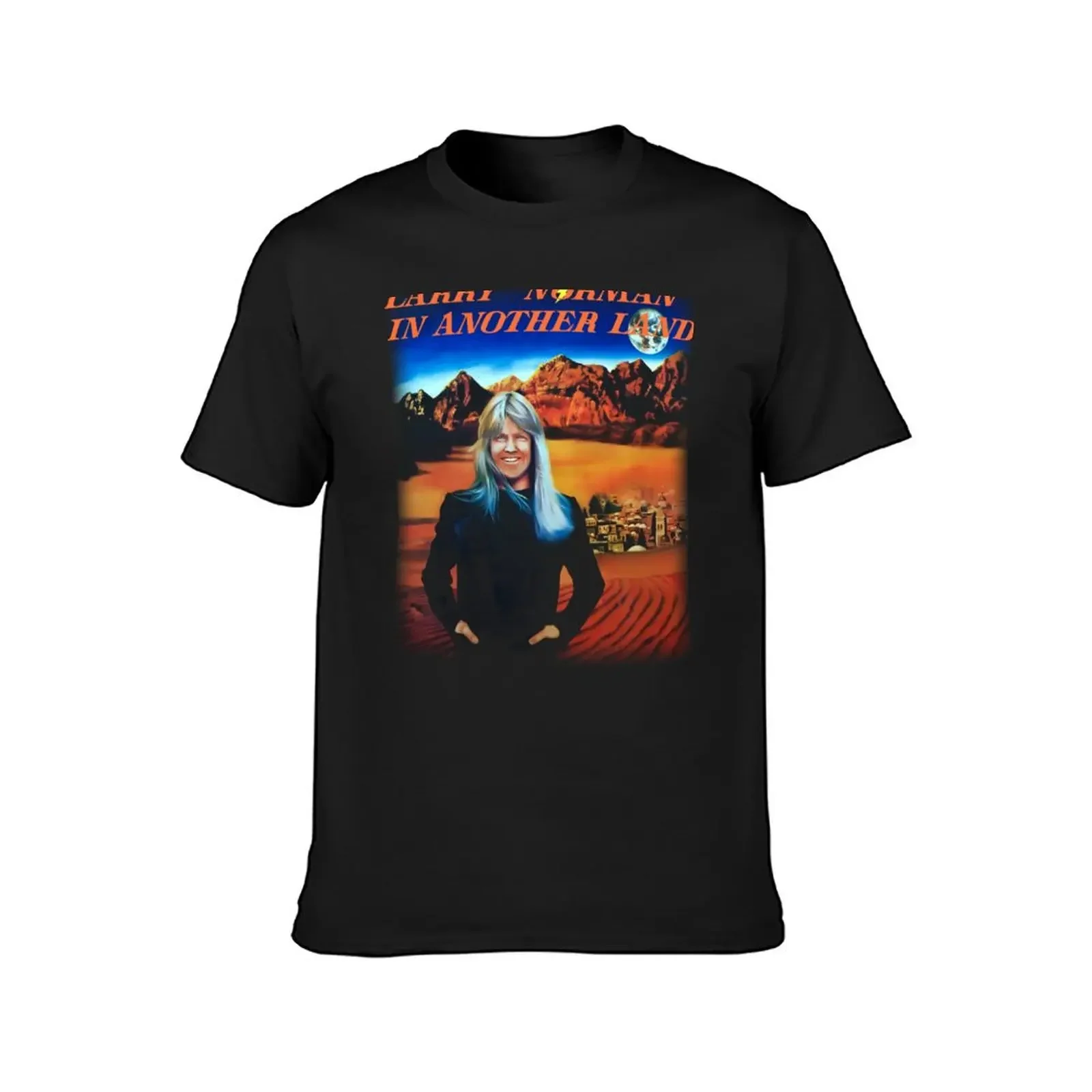 Larry Norman - In Another Land (On Black) T-Shirt tops for a boy hippie clothes aesthetic clothes mens graphic t-shirts funny