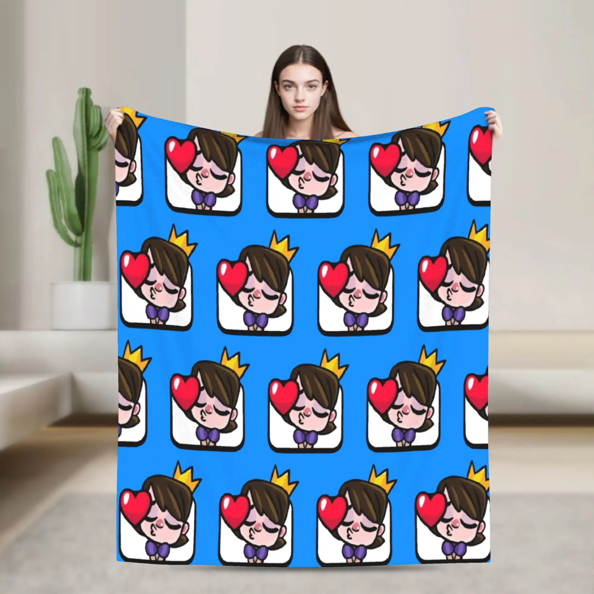 الأميرة قبلة ايموت الفانيلا البطانيات الصدامات Royaleds لعبة الجدة رمي بطانية للمنزل 150*125 سنتيمتر أفخم رقيقة لحاف #1