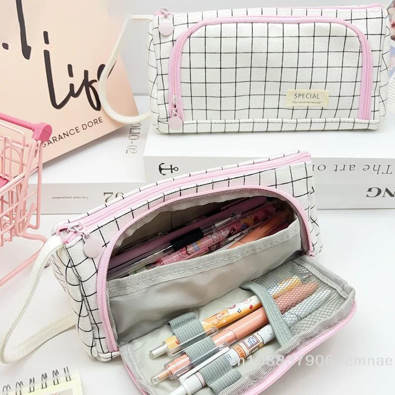 

[ZY]Multi Layer Large Capacity Pencil Case Pen Storage Supplies Pen Box Kawaii Cute Pencil Cases Bags Stationary School Supplies
