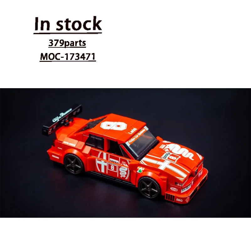 

MOC-173471 Классический культовый спортивный автомобиль, гоночные блоки, модель 379, деталиMOC, креативные строительные блоки для мальчиков и детей на день рождения, игрушка в подарок