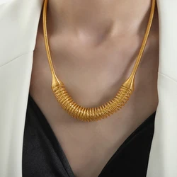 Marka Modern Large Women Pendant Necklace Spring Copper Luxury Jewelry Female Personalized Neckchain Punk Accessories Sale