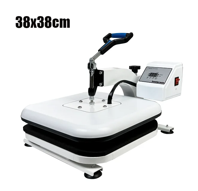 Premium 38x38cm Swing Away Sublimation Heat Press  Intense T-Shirt Pattern Transfer  Professional  Grade Imprinting