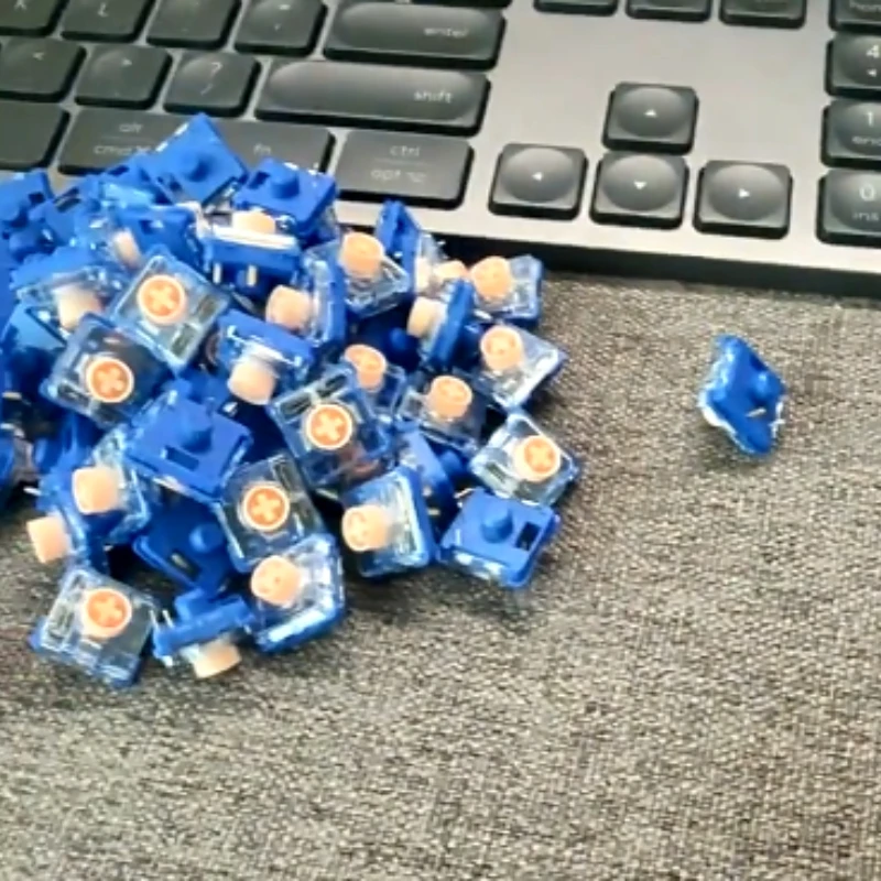 

Kailh Silent Low Axis Silent Linear Switch Mechanical Keyboard Island Whale Fall MINI1353 Hitbox 45±10gf for Low Switch