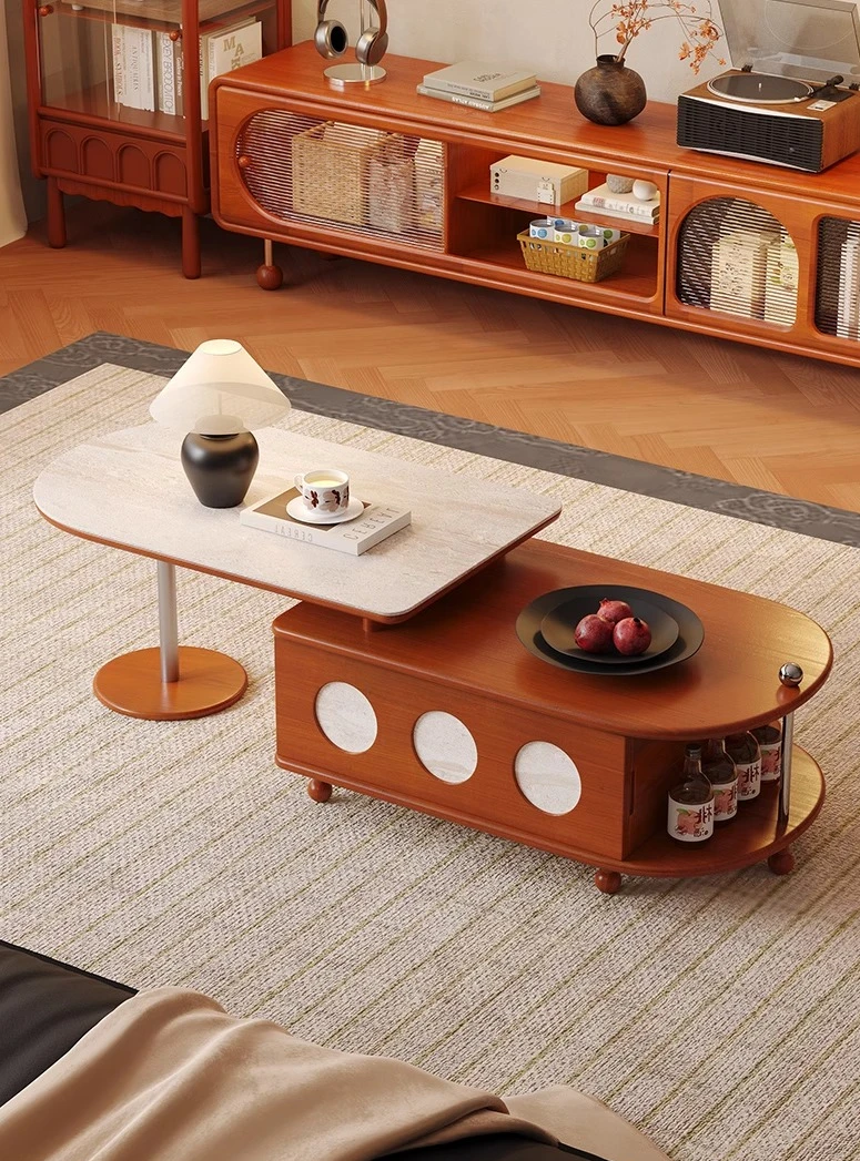 Thé rétractable médiéval en bois massif