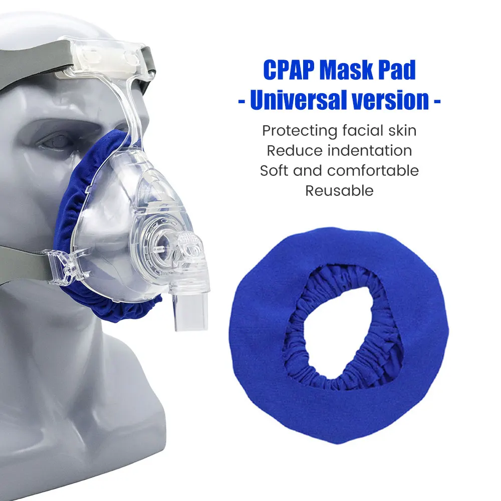 Per fodere per maschere CPAP tessuto riutilizzabile Comfort Soft fodere per cuscini riduce le perdite d\'aria irritazione della pelle maschera nasale