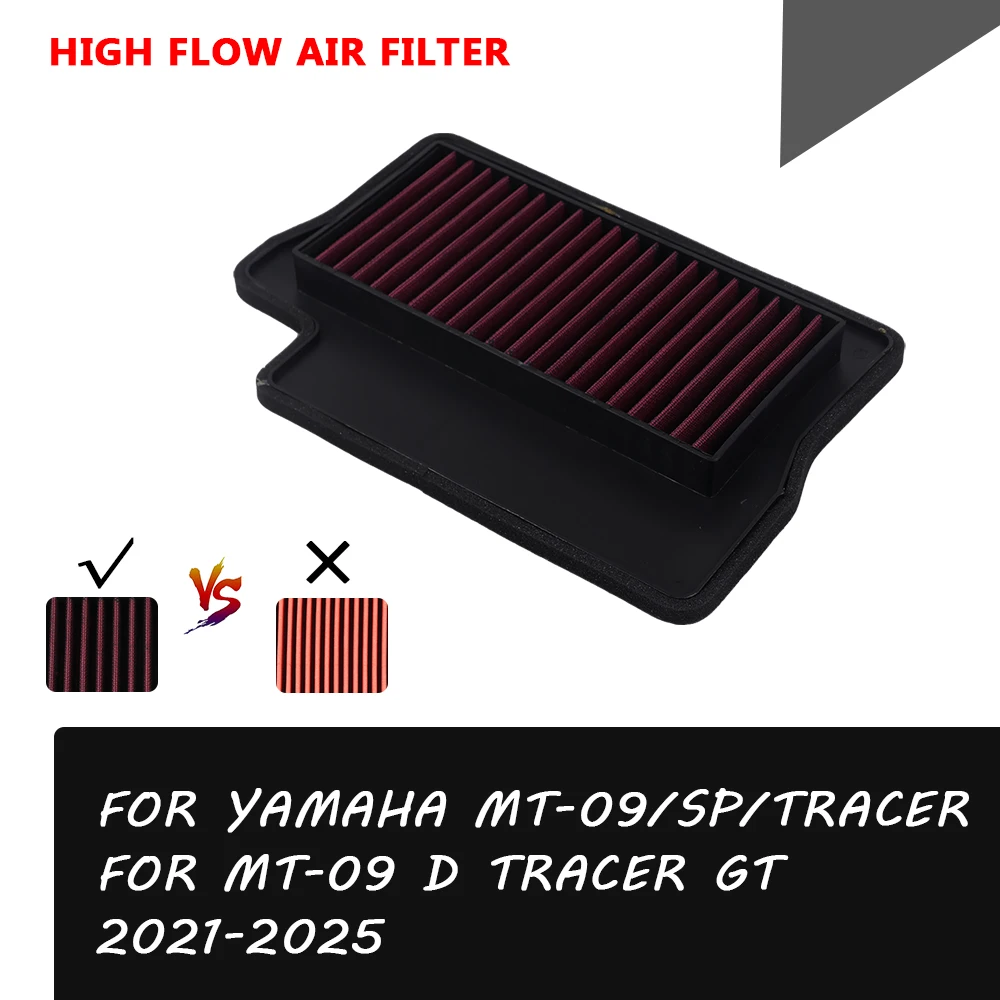 Air Filter Intake Cleaner Air Element For Yamaha MT-09 SP MT09 Tracer MT-09 D Tracer GT 2021 2022 2023 2024 2025 Accessories