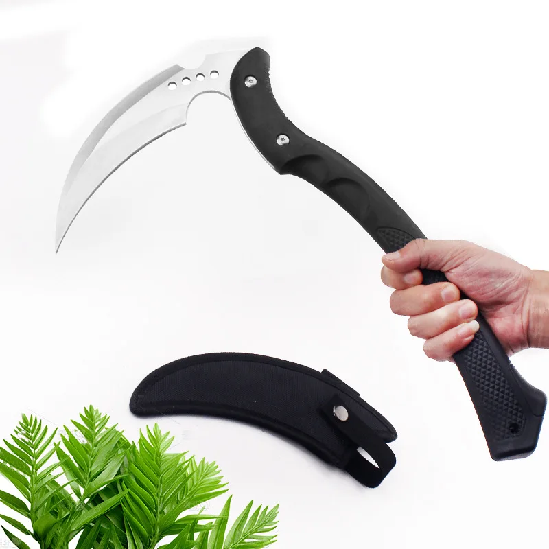 Outdoor Multifunctional EDC Sickle Convenient Camping Tactical Axe Logging and Firefighting Axe Emergency Tool High Quality
