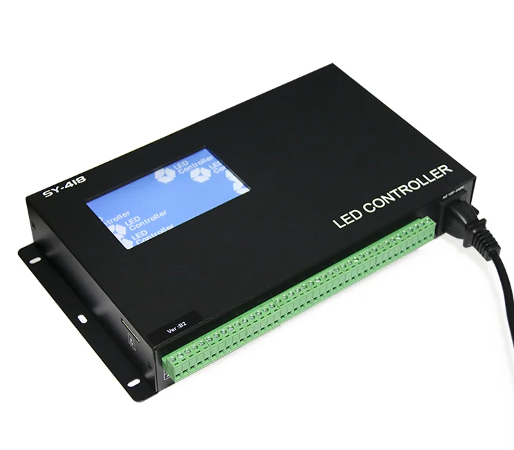 Controller musicale touch screen SY-418-B2 per SPI AC100V- 240V Controller LED digitale programmabile DMX512 a 8 canali