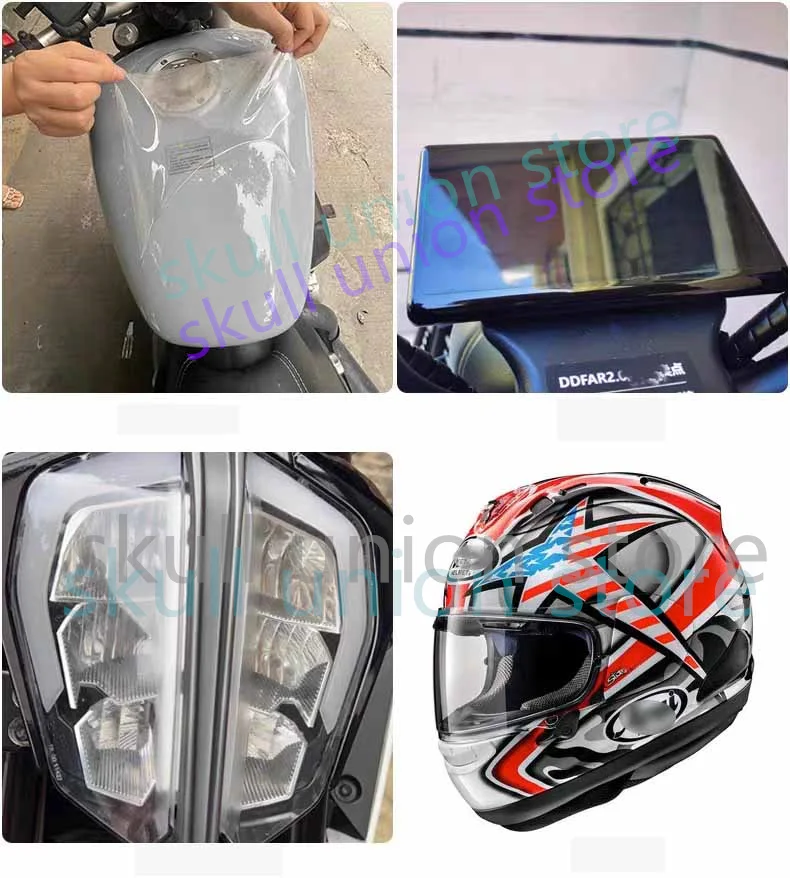 Anti Scratch Rhino Skin Sticker PPF TPU Car Bumper Headlight Protective Film Motorcycle Tank Paint Protective Film Rhino Sticker