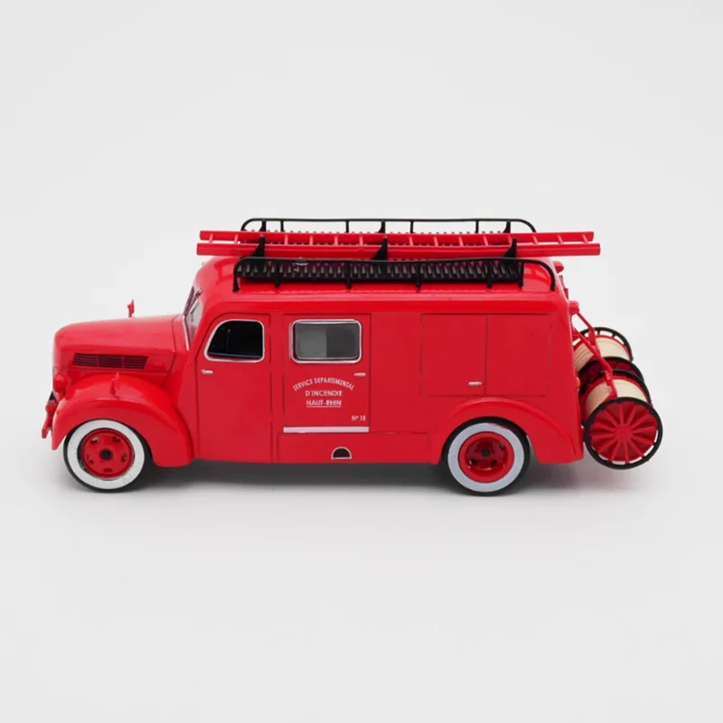 Ixo diecast escala 1:43 barbatana tubincendie liga modelo de motor de incêndio produto acabado simulação brinquedo coleção ornamento estático