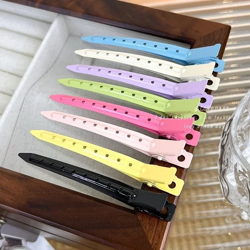 Candy color milkshake positioning clip non-marking setting bang hairpin duck bill clip makeup clip hair root fluffy  hairpin