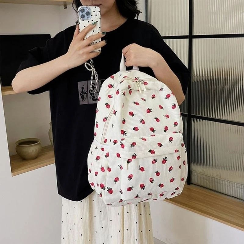 R1we Women Backpack Girl Laptop Rucksack Studentenschule Rucksack ästhetischer Rucksack