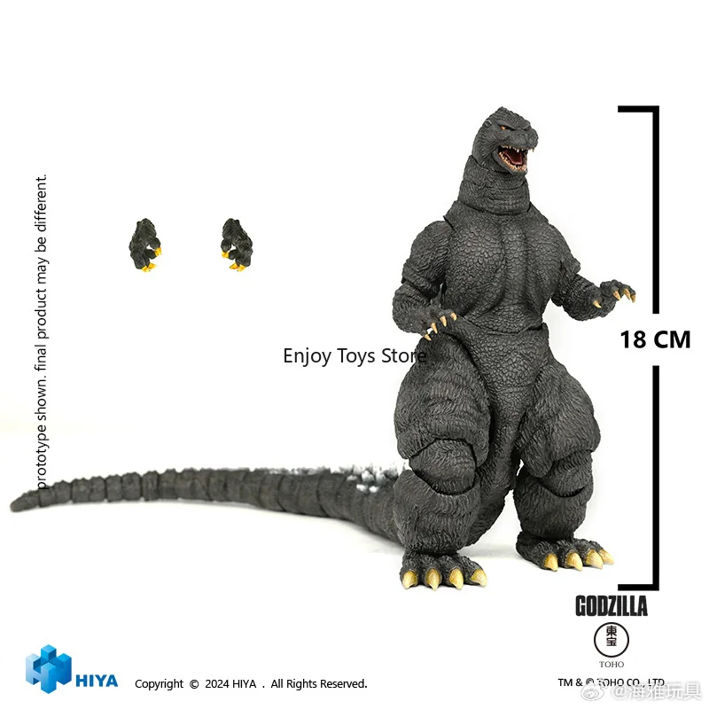 En stock Figurine d'action HIYA Série de base exquise Godzilla contre. Roi Ghidorah Godzilla Hokkaido Ver.