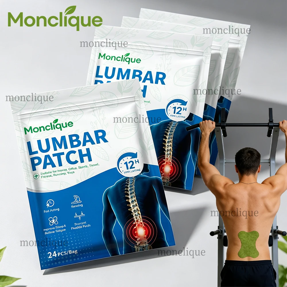 24-120PCS Skin-friendly Lumbar Patch Back Soothing Pad Lumbar Support Bandage Non-woven Fabric Breathable Waist Pad