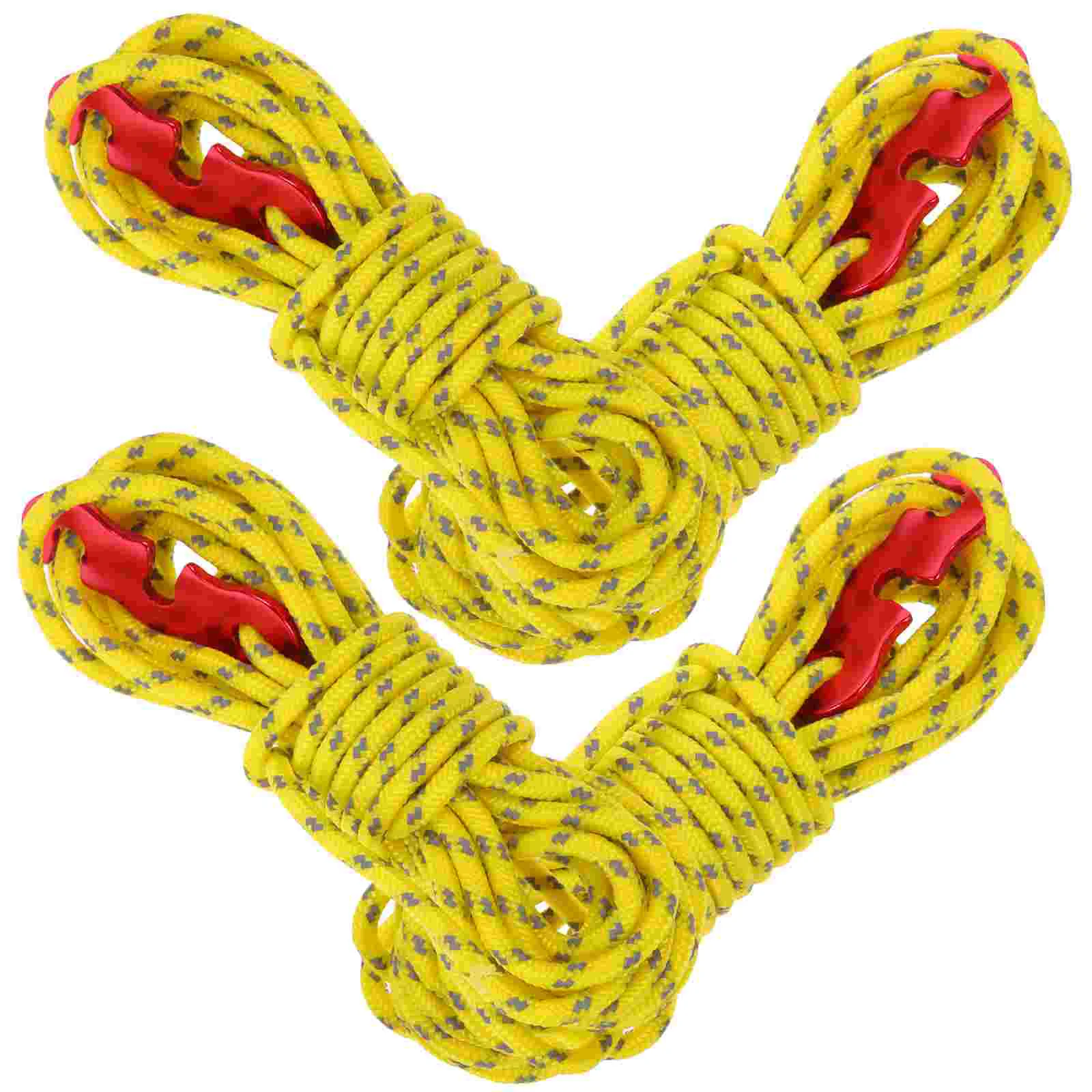 

4 Pcs Multifunction Outdoor Heavy Duty Camping Rope Awning Aluminum Cord Tent Reflective