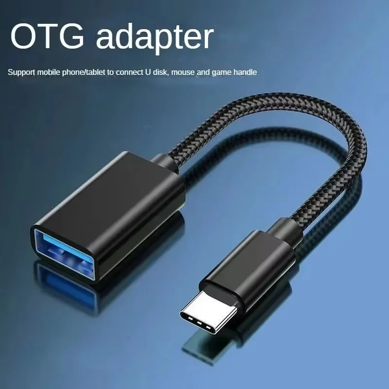 Typ-C-auf-USB-OTG-Adapterkabel, USB-Typ-C-Stecker auf USB-Buchse, OTG-Kabelkonverter für Xiaomi, Huawei, MacBook Pro