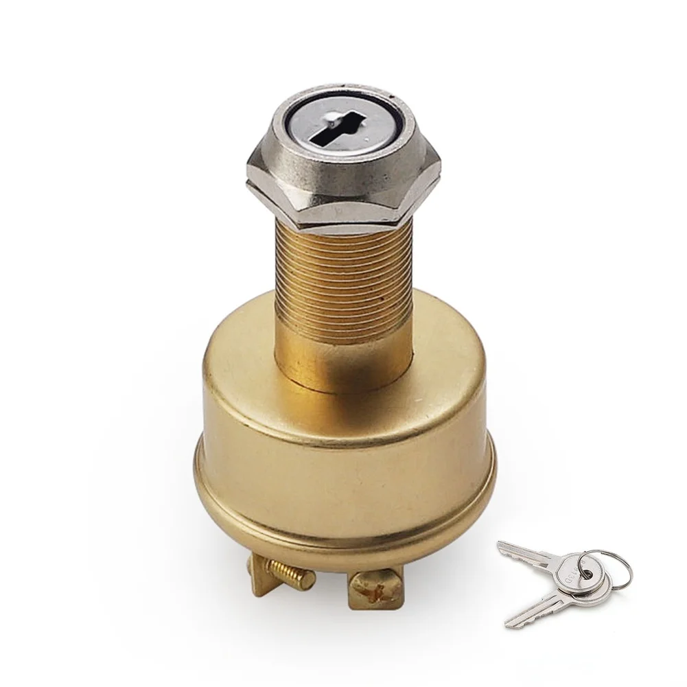 Power Switch Brass Power Start Switch For Starting Stopping Marine Automotive Vehicles Engines Power Control Switch Tools Parts