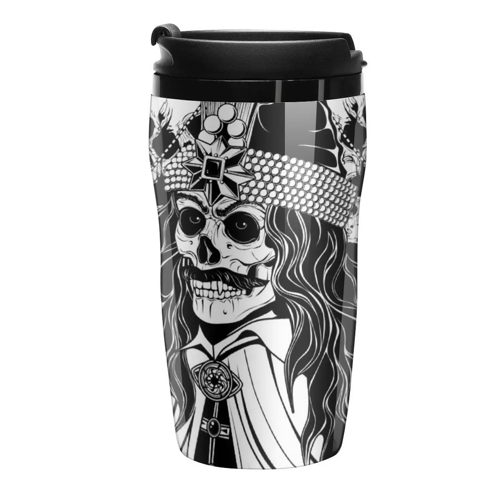 

New Vlad Dracula - a skull portrait Travel Coffee Mug Nespresso Cup Custom Mug