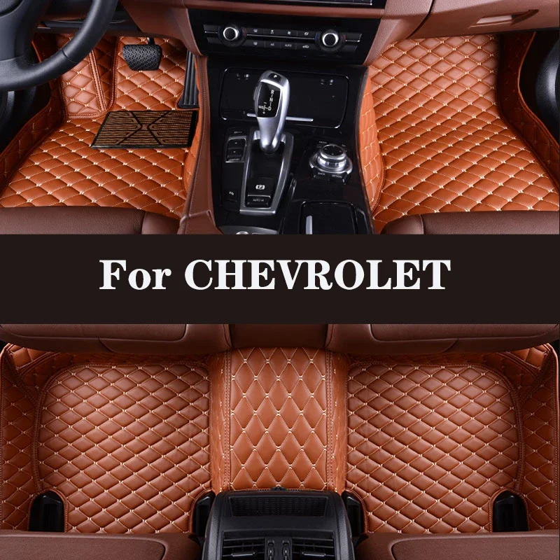 

Full Surround Custom Leather Car Floor Mat For CHEVROLET Suburban Sonic LT-RS Spark Traverse Trax Tahoe Lova RV G20 Auto Parts