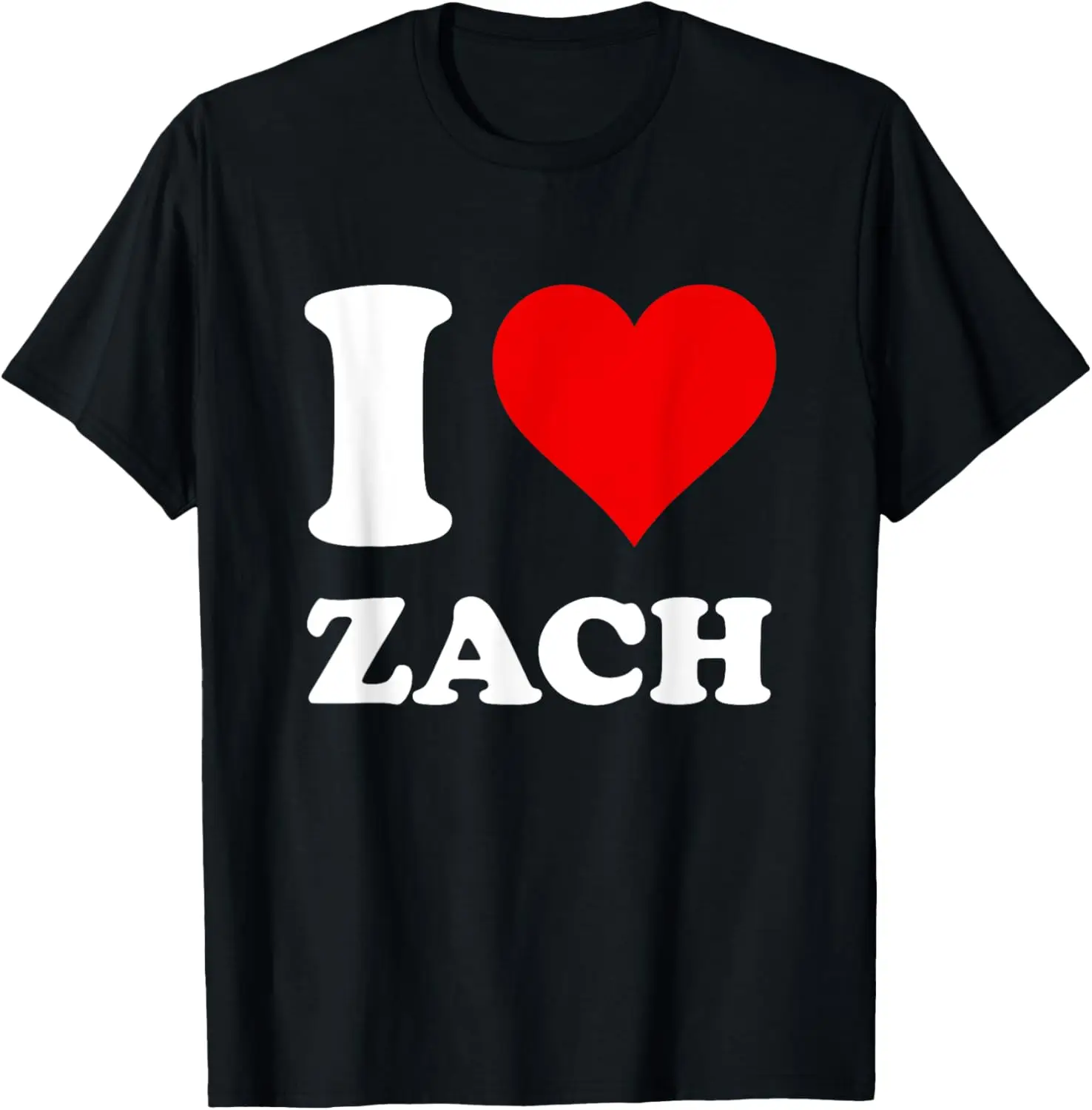 

Red Heart I Love Zach T-Shirt