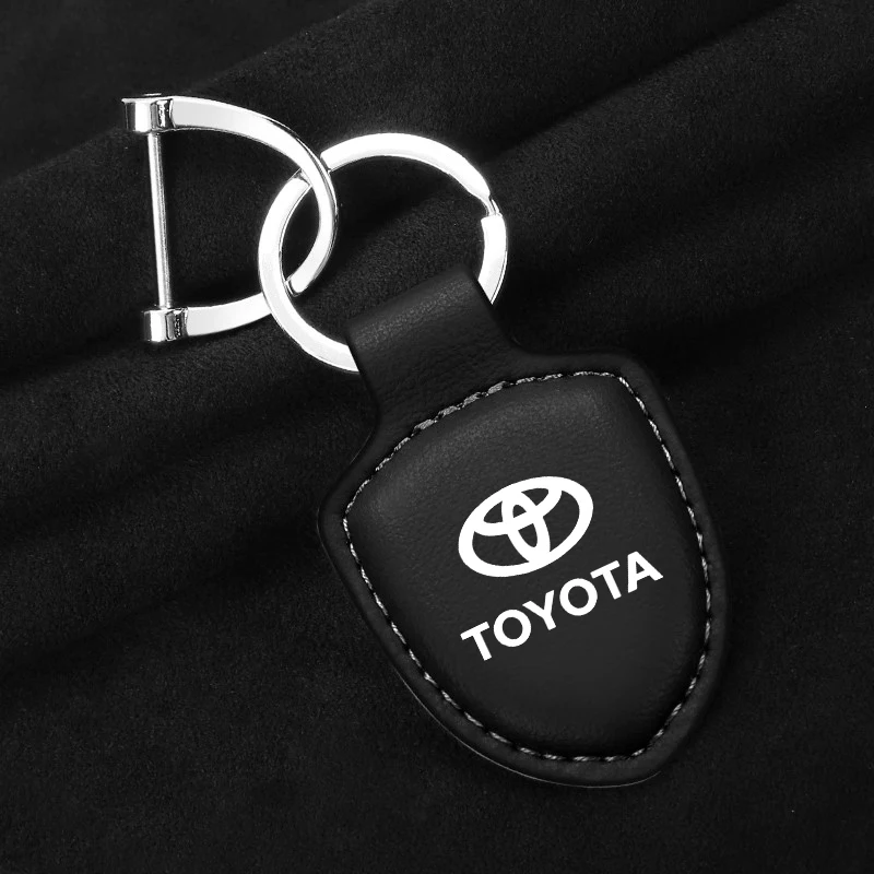 Car Keychain Key Chain Auto Emblem Key Ring Accessories For Toyota 86 Mirai Supra Prado Alphard Vellfire Crown Sequoia Venza