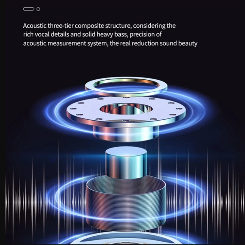 New Wireless Headphones Sliding Cover Gaming Headsets Bluetooth 5.1 Stereo Earbuds Earphones With LED Digital Display, Durable