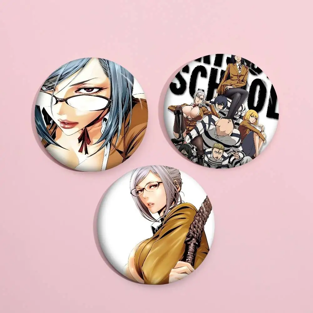 Anime Prison School Cute Series Pins Funny Badge Interesting Cartoon Animals Brooches Backpack Clothes Gift Accessory