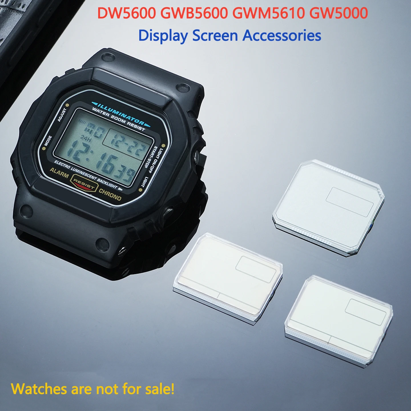 High Contrast STN LCD Screen Mod Display Replacement part for Casio watch DW5600 GWB5600 GWM-B5000 GWM5610 GW5000 Screen Sereen